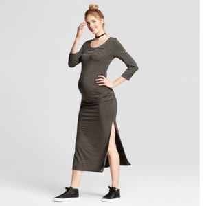 Isabel Maternity Striped Maxi Medium